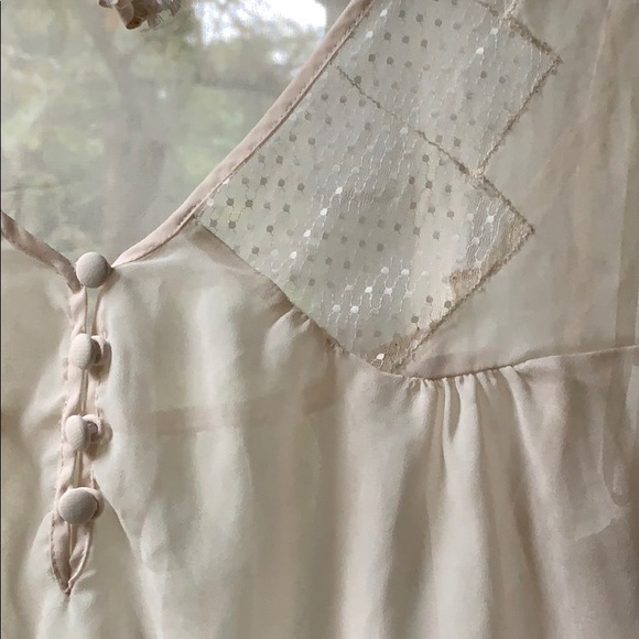 Pins and needles cream blouse with lace - Picture 2 of 4